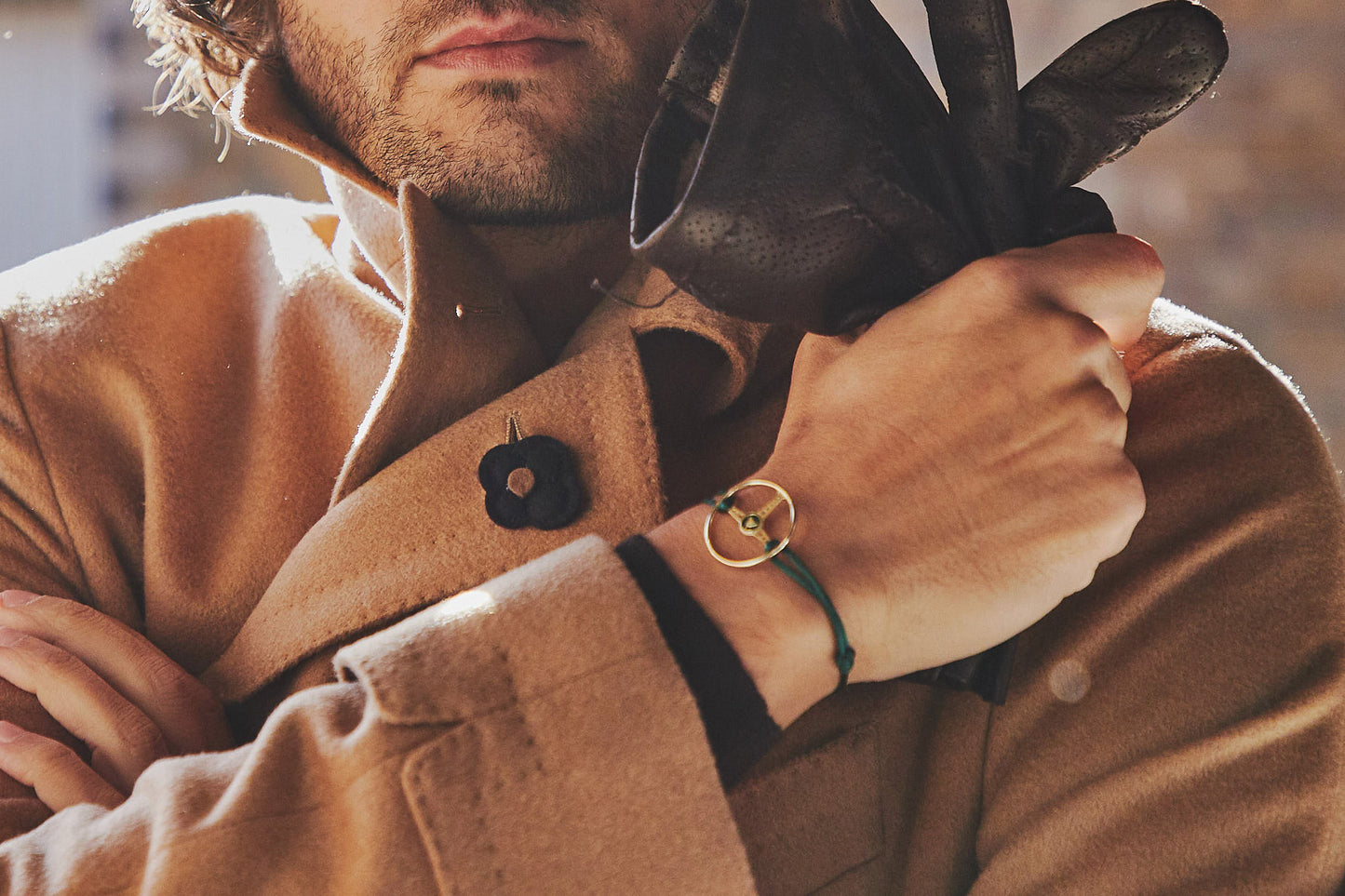 18K Gold Steering Wheel Bracelet